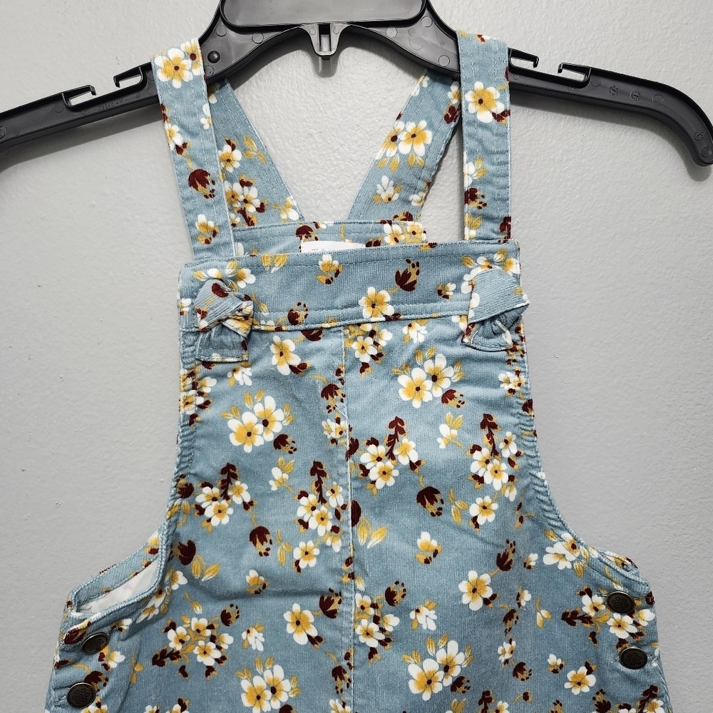 Tahari girl's floral dress size 7 blue and yellow - Picture 2 of 7